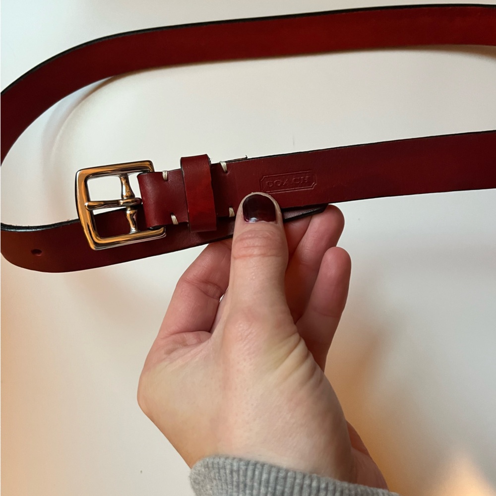 Coach Cowhide Leather Belt - Picture 4 of 4
